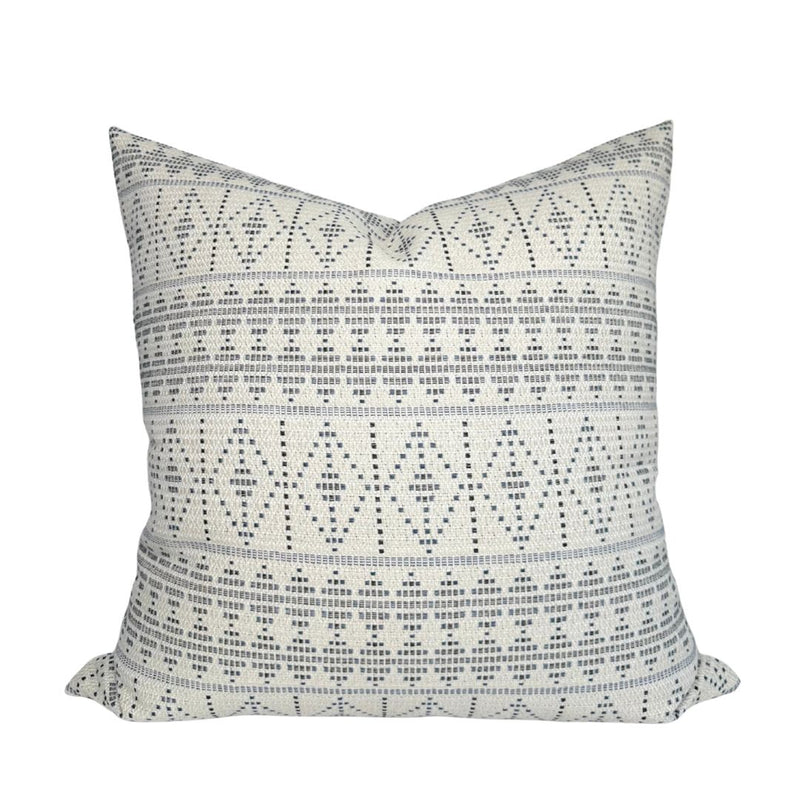 Souk Pillow Cover in Onyx Indigo, Indoor Outdoor Pillows, Peter Dunham Textiles
