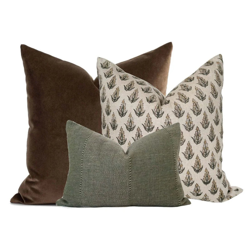 Truffle Velvet Pillow Cover