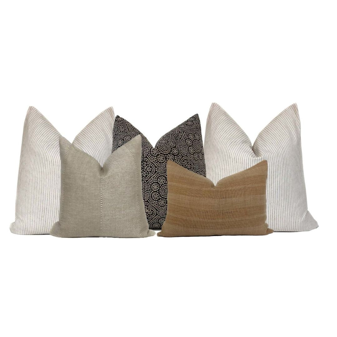 Neutral Pillow Combo #3 | 5 Pillows