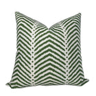 La Jolla Pillow Cover in Verde Green, Schumacher Textiles