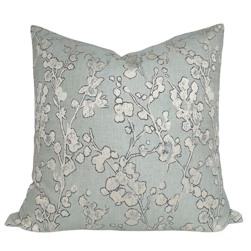 Aylin Floral Pillow Cover in Eucalyptus, Villa Nova Textiles
