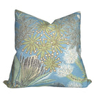 Protea Performance Pillow Cover in Spa Blue