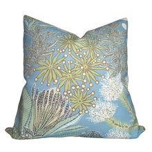 Protea Performance Pillow Cover in Spa Blue