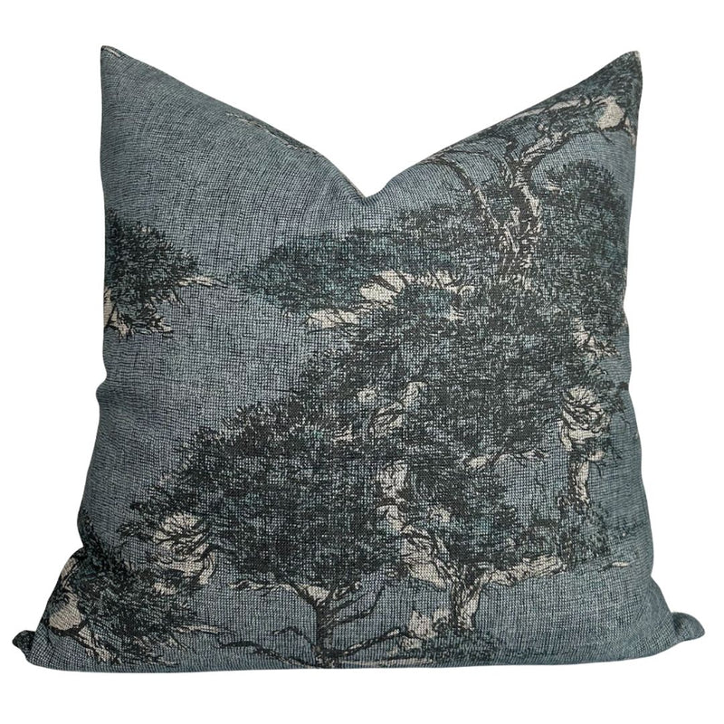 Torrey Pines Pillow Cover in Mineral Blue