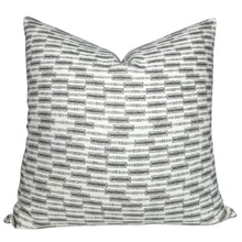 Lacuna Pillow Cover in Kohl on Ivory, Susan Connor Textiles