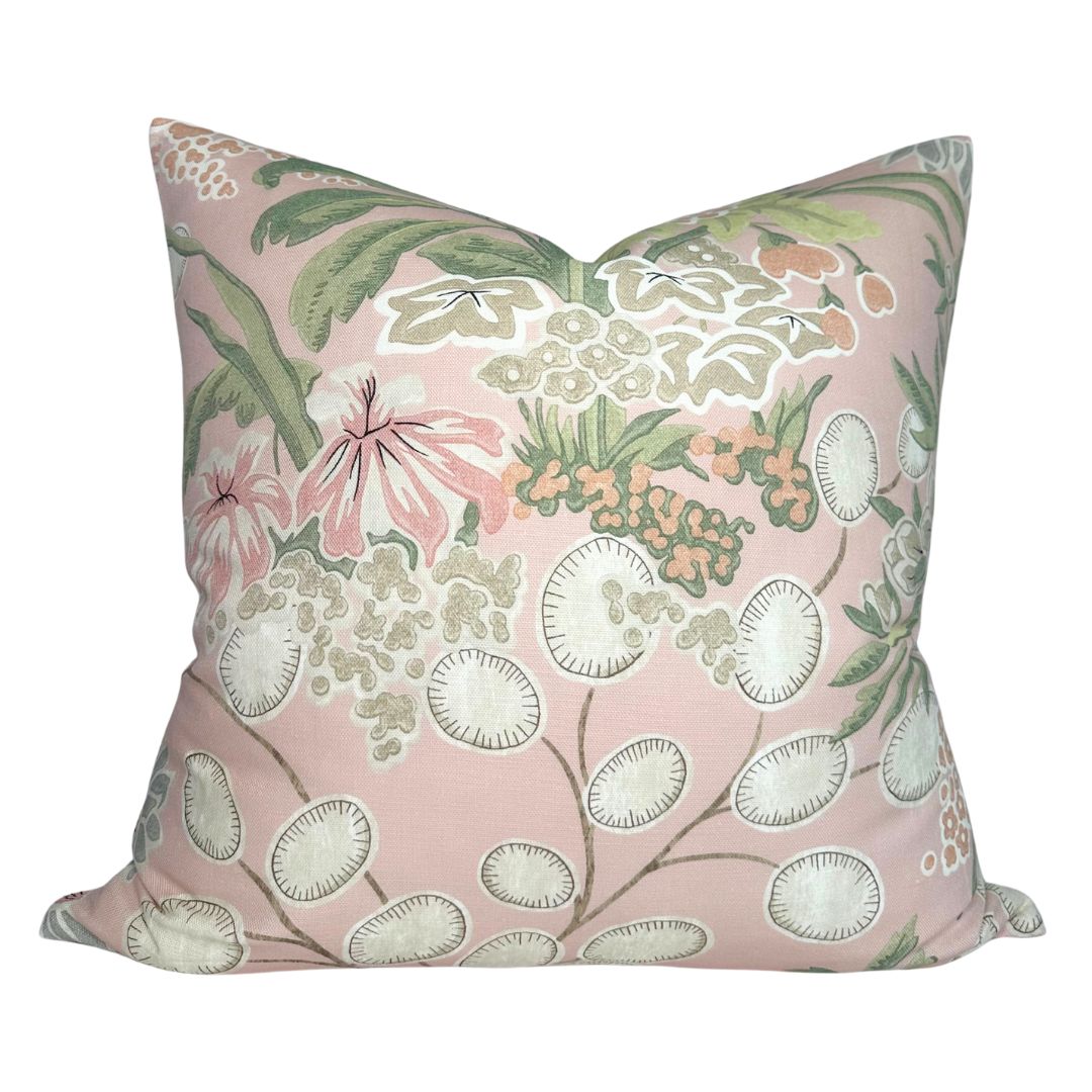 Meadow Floral Pillow Cover in Blush