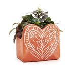 Vasanta Heart Planter - Terracotta
