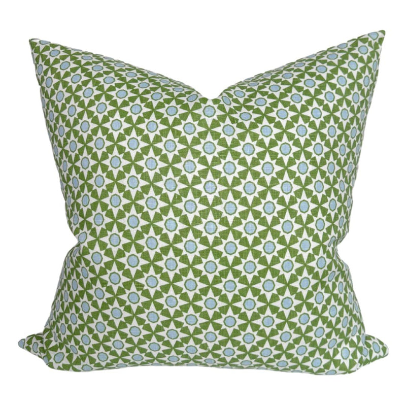 Serendipity Pillow Cover in Green, Schumacher Textiles