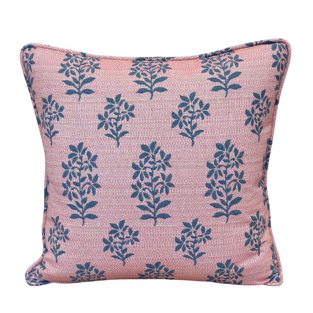 Asha Pillow Cover in Pink, Peter Dunham Textiles