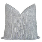 Cadence Striped Pillow Cover in Denim Blue