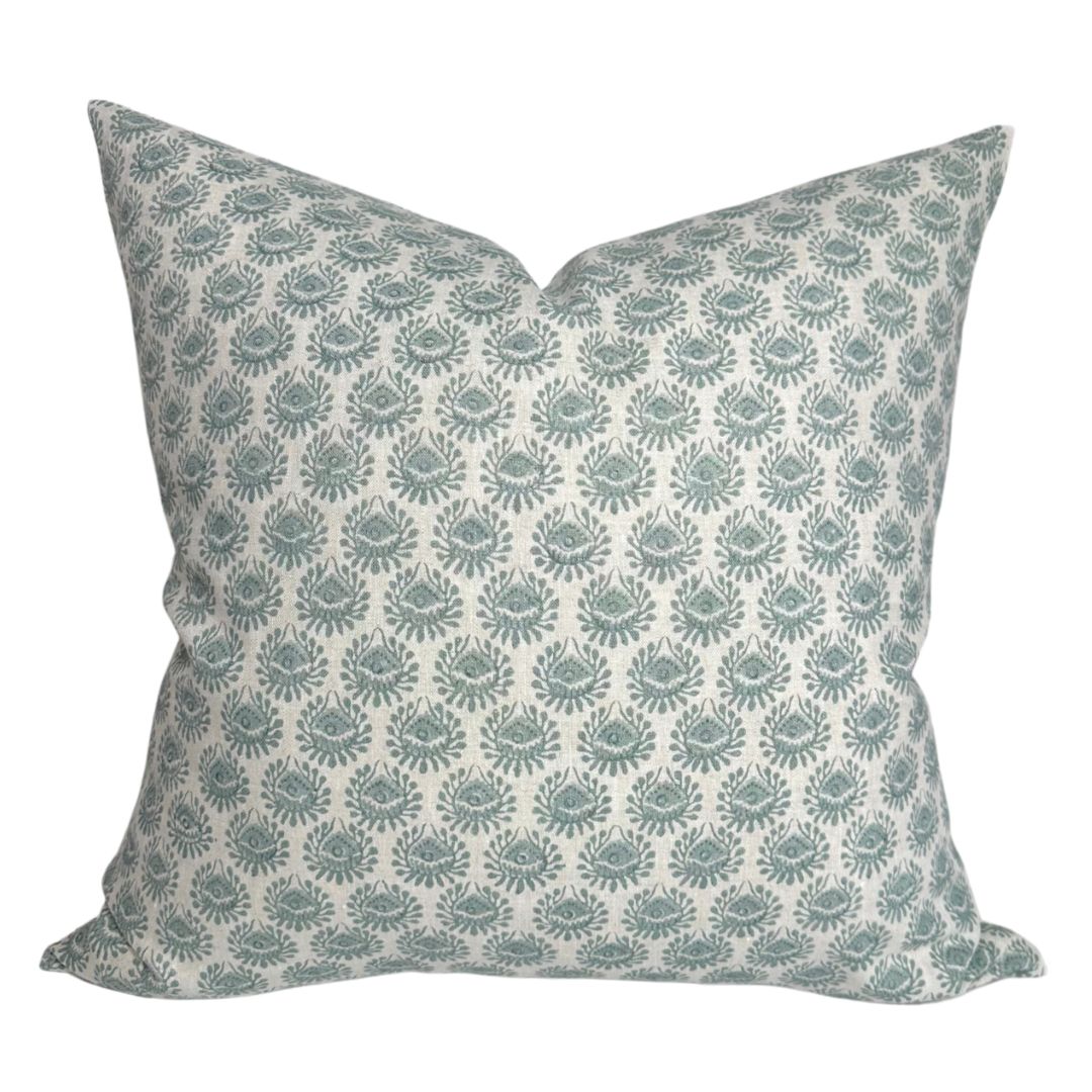 Lyon Pillow Cover in Celadon, Walter G Textiles
