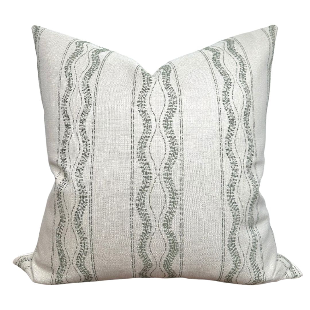 Zanzibar Outdoor Pillow Cover in Moss, Indoor/Outdoor Pillows, Peter Dunham Textiles