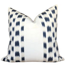 Izmir Stripe Pillow Cover in Indigo Blue, Schumacher Textiles