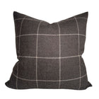 Bancroft Wool Pillow Cover in Sable Brown, Schumacher Textiles