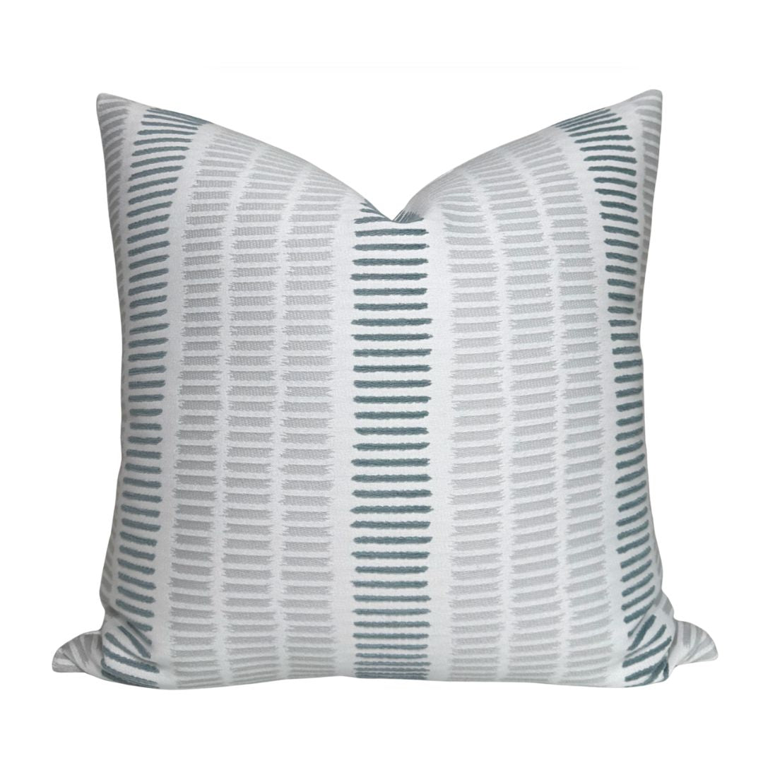Thibaut Topsail Pillow Cover in Sterling and Slate