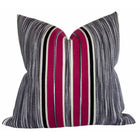Audley Stripe Pillow Cover in Berry