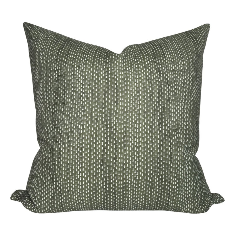 Kantha Pillow Cover in Willow, Maresca Textiles