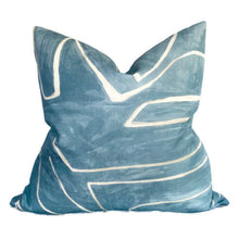 Graffito Pillow Cover in Deep Sky, Kelly Wearstler Textiles