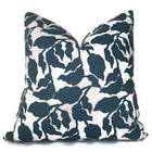 Flores Pillow Cover in Pacific Blue, Walter G Pillows, Decorative Throw Pillows