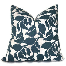 Flores Pillow Cover in Pacific Blue, Walter G Pillows, Decorative Throw Pillows