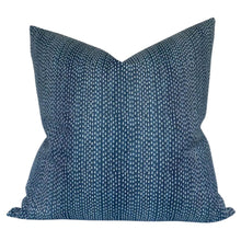 Kantha Pillow Cover in Navy Blue, Maresca Textiles
