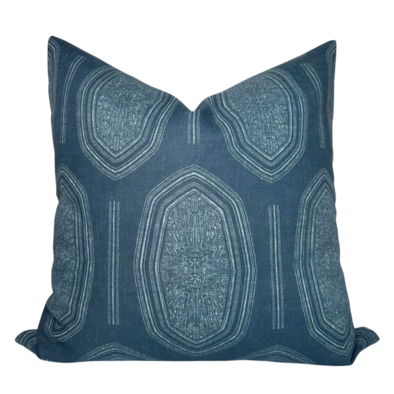 Kamba Pillow Cover in Indigo Blue