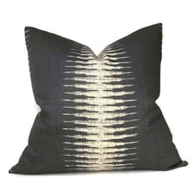 Ikat Pillow Cover in Charcoal, Peter Dunham Textiles