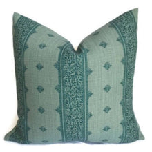 Fez Pillow Cover in Teal Blue, Peter Dunham Textiles