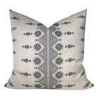 Carmania Pillow Cover in Charcoal, Indoor Outdoor Pillows, Peter Dunham Textiles