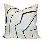 Graffito Pillow Cover in Ivory Linen Onyx, Kelly Wearstler Textiles