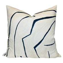 Graffito Pillow Cover in Ivory Linen Onyx, Kelly Wearstler Textiles