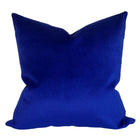 Royal Blue Performance Velvet Pillow Cover, Perennials Plushy, Indoor Outdoor Pillow