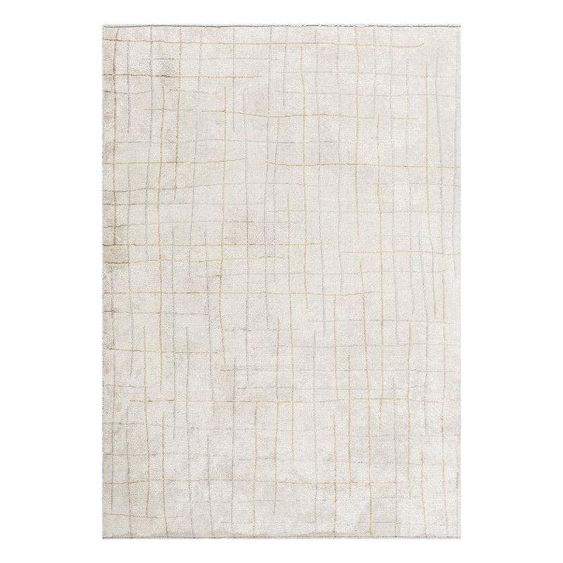 Multicolor Striped Cream Rug - Vibrant Striped Area Rug | Alpken