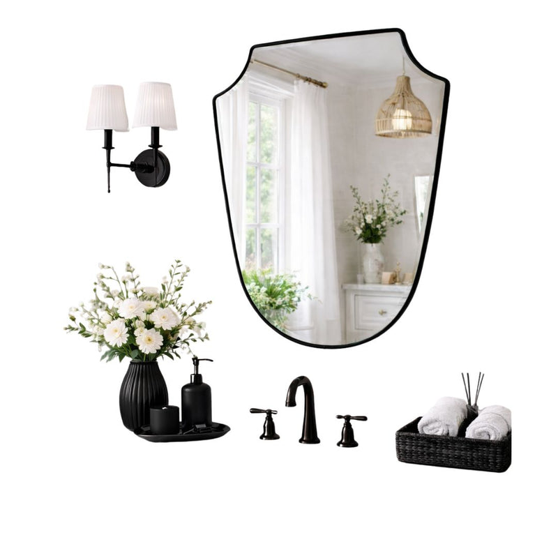 Polo Irregular Mirror Italian style Led Vanity Mirror