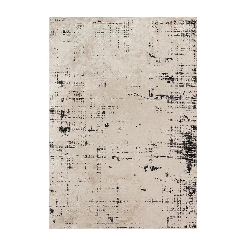 Cream Rug with Black Flecks - Modern Speckled Area Rug | Alpken