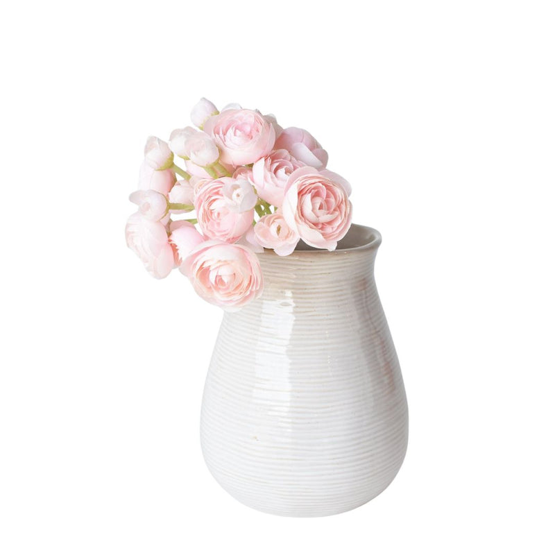 10" Faux  Pale Pink Ranunculus Stem Bundle