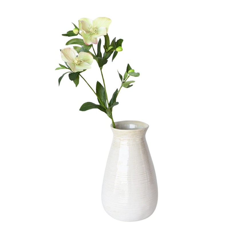 25" Faux Helleborus Stem Green