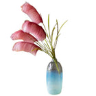 Faux Silk Artificial Pink Reed Grass Stem 45" Tall