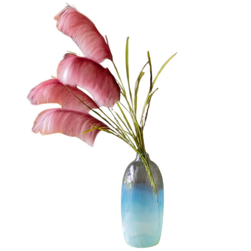 Faux Silk Artificial Pink Reed Grass Stem 45" Tall