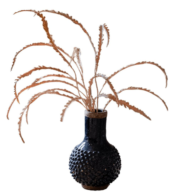 Artificial Spider Brake Fern Stem in Brown 43" Tall Faux