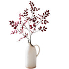 Artificial Red Tzu Tan Leaf Stem 42" Tall Faux