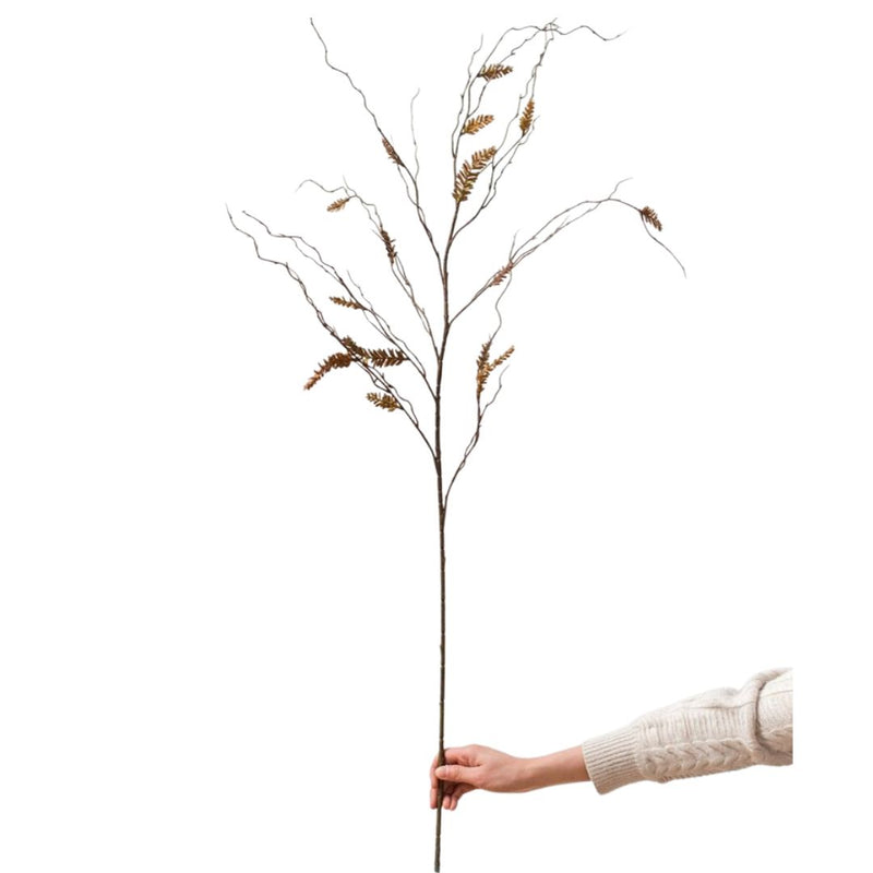 Artificial Dried Ling Yu Grass Stem 47" Tall Faux
