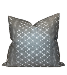 Nagoya Pillow Cover in Earth Grey, McLaurin + Piercy Textiles