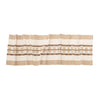 Gonder handwoven Ethiopian cotton table runner with textured weave
