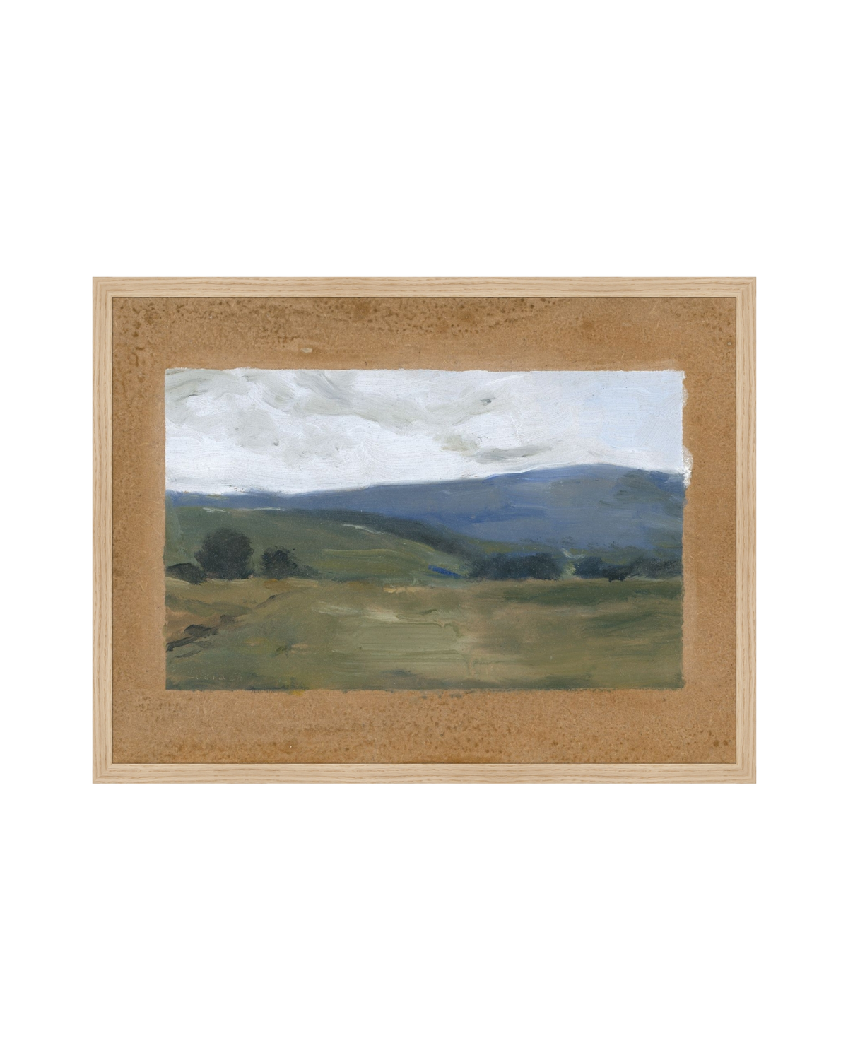 Countryside Vignettes III green landscape art print, view 6