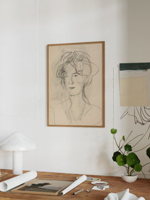 Vintage Charcoal Portrait