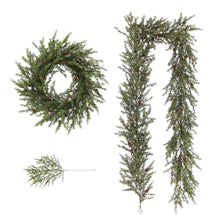 Natural-Looking Artificial Pine Garland with Pinecones