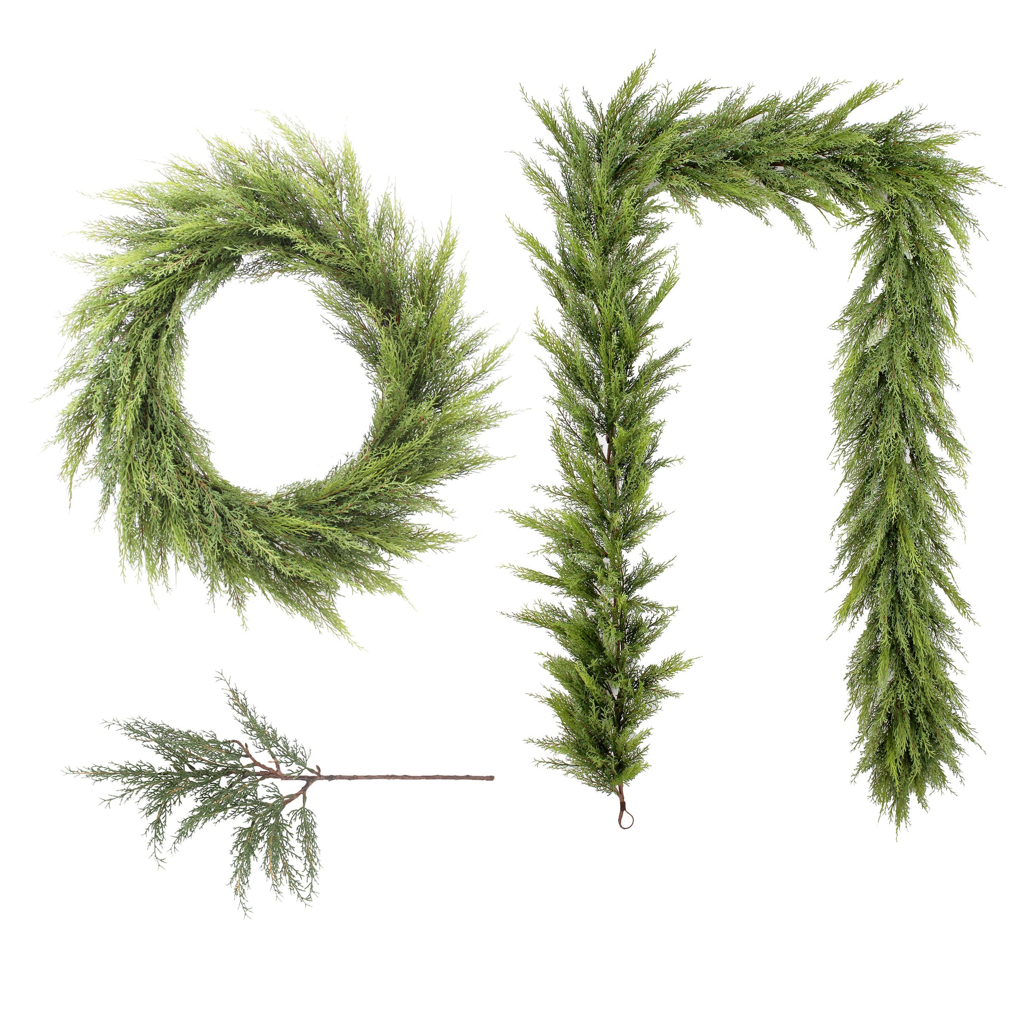 Premium Faux Cedar Garland for Home & Holiday Charm