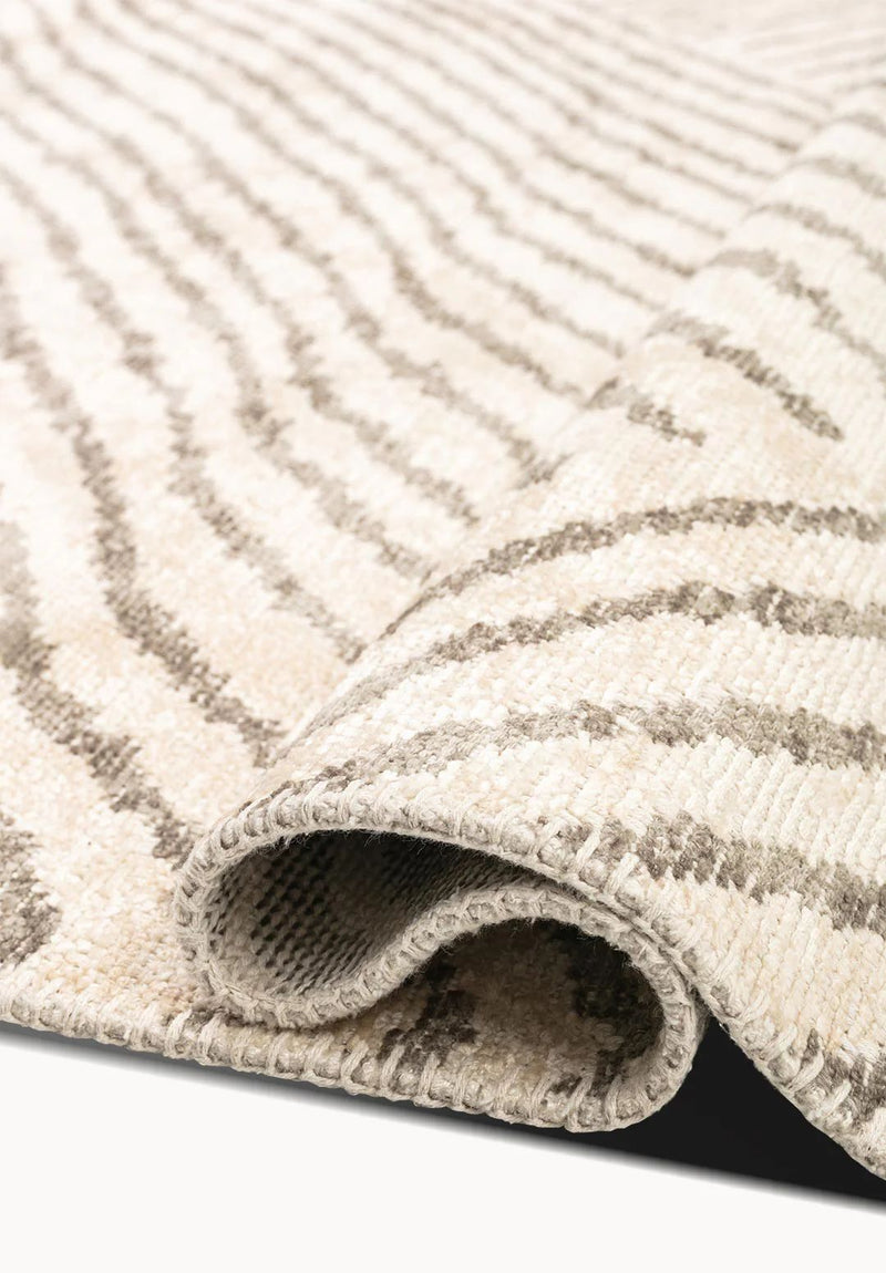 Beige Zebra Patterned Rug - Animal Print Area Rug | Alpken