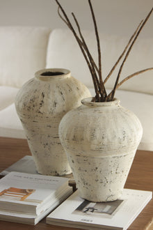 White Washed Antique Jar